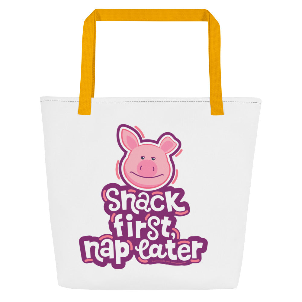 Masha and the Bear Friends: Emoji All-Over Print Large Tote Bag CUT-SEW