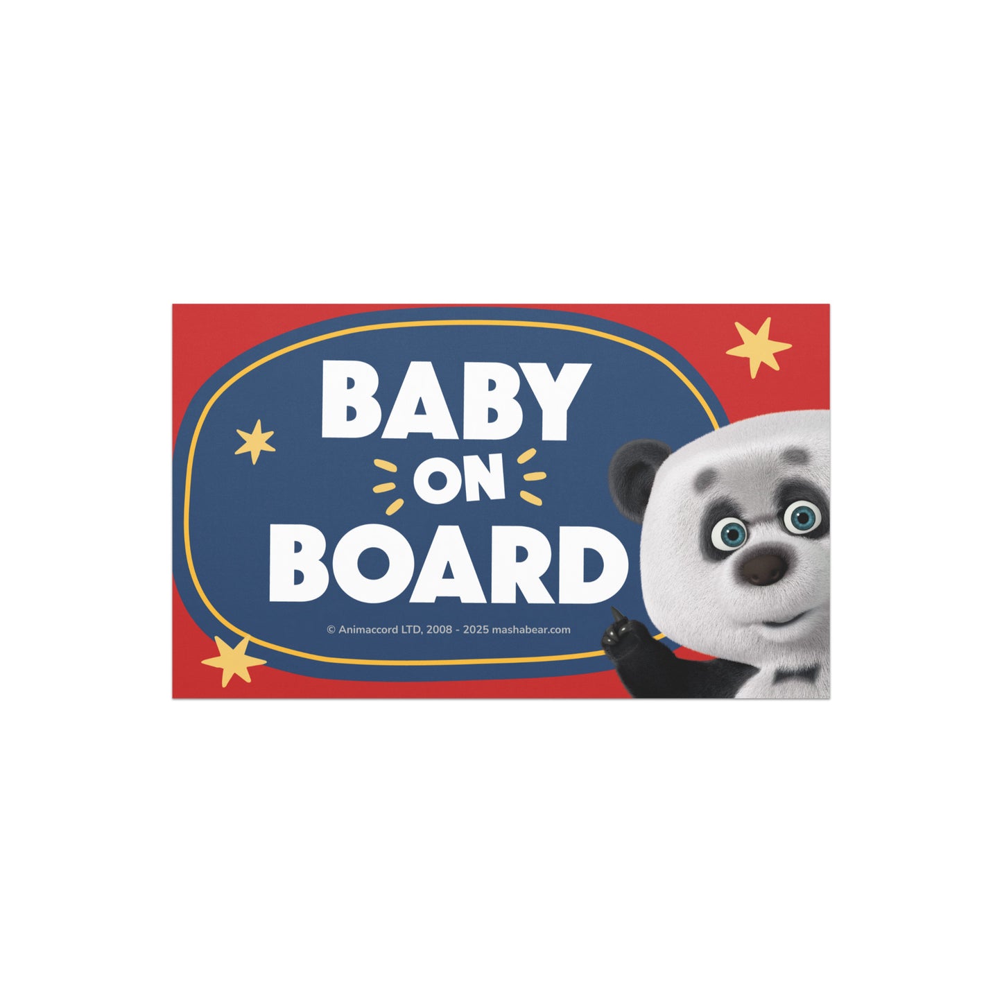 Masha and the Bear Friends Christmas Baby On Board Car magnets Default Title PHONE-CASE