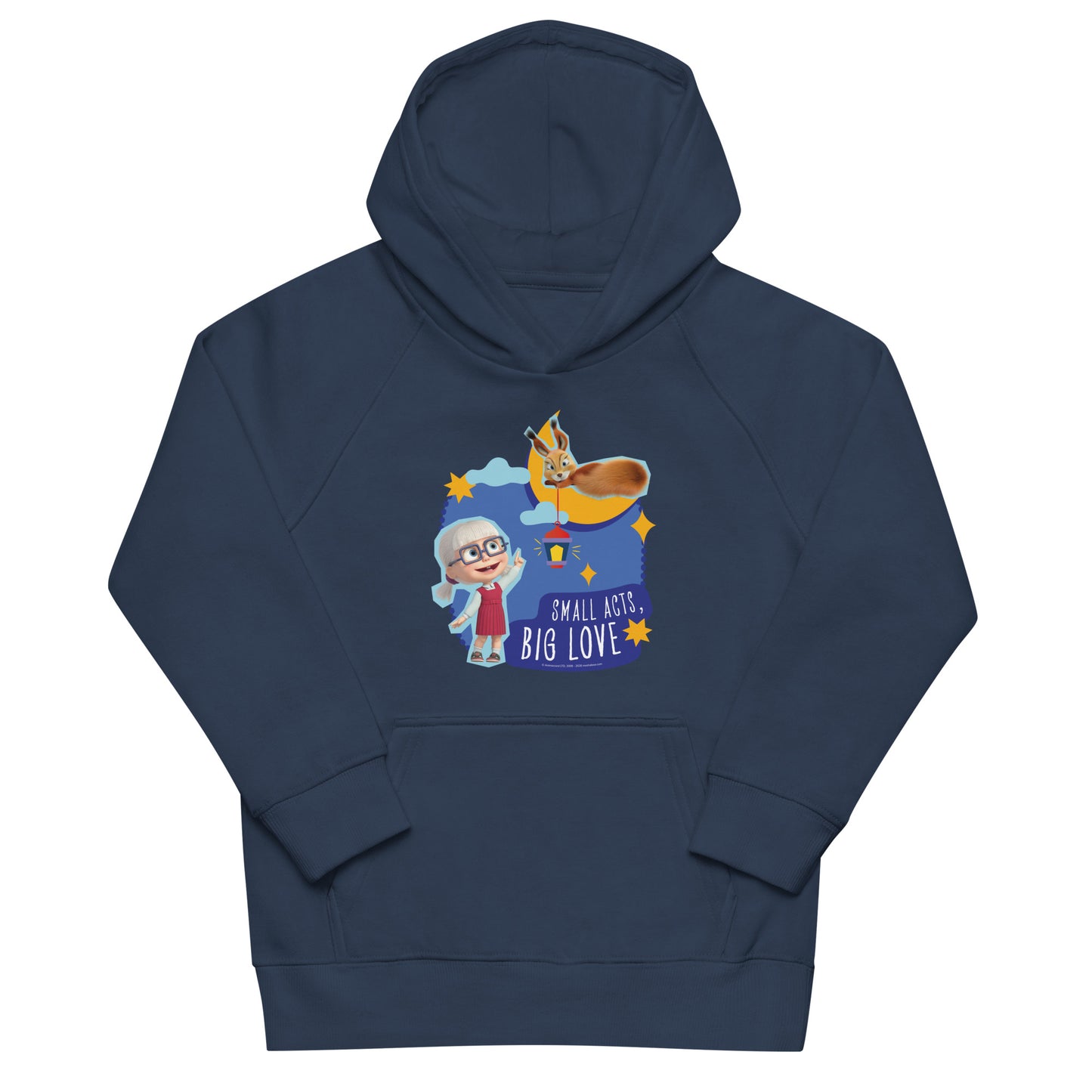 Masha and the Bear Friends Ramadan Kids eco hoodie French Navy T-SHIRT