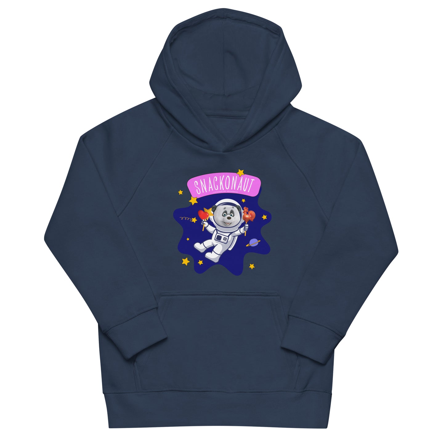 Masha and the Bear Friends Snackonaut Kids eco hoodie French Navy T-SHIRT