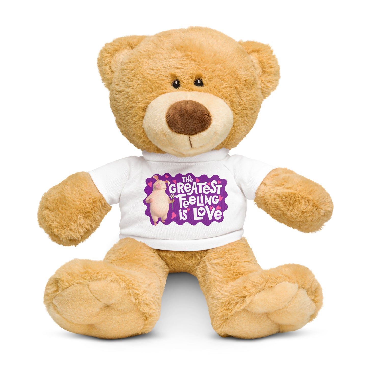 Masha and the Bear Friends Love Day Teddy bear with a t-shirt Default Title SUBLIMATION