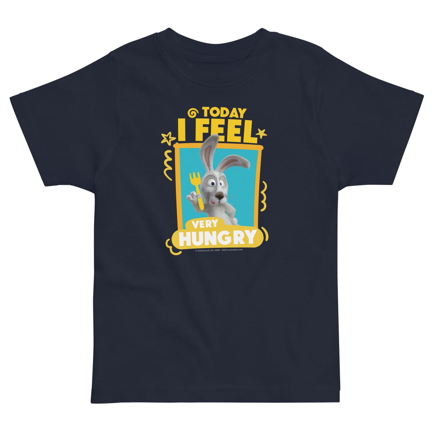 Masha and the Bear Friends Toddler Jersey Hungry T-shirt Navy