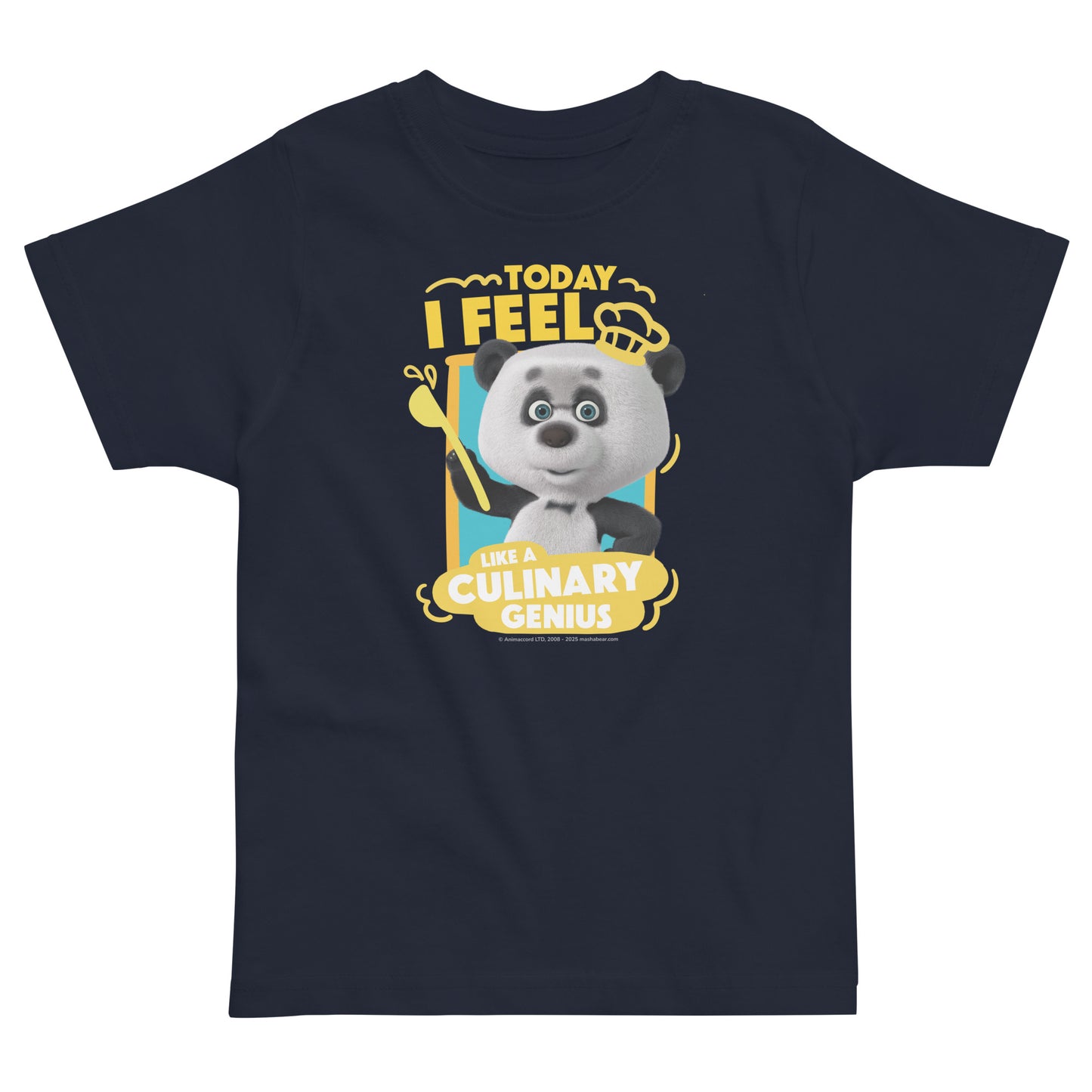 Masha and the Bear Friends Toddler Jersey Culinary T-shirt Navy