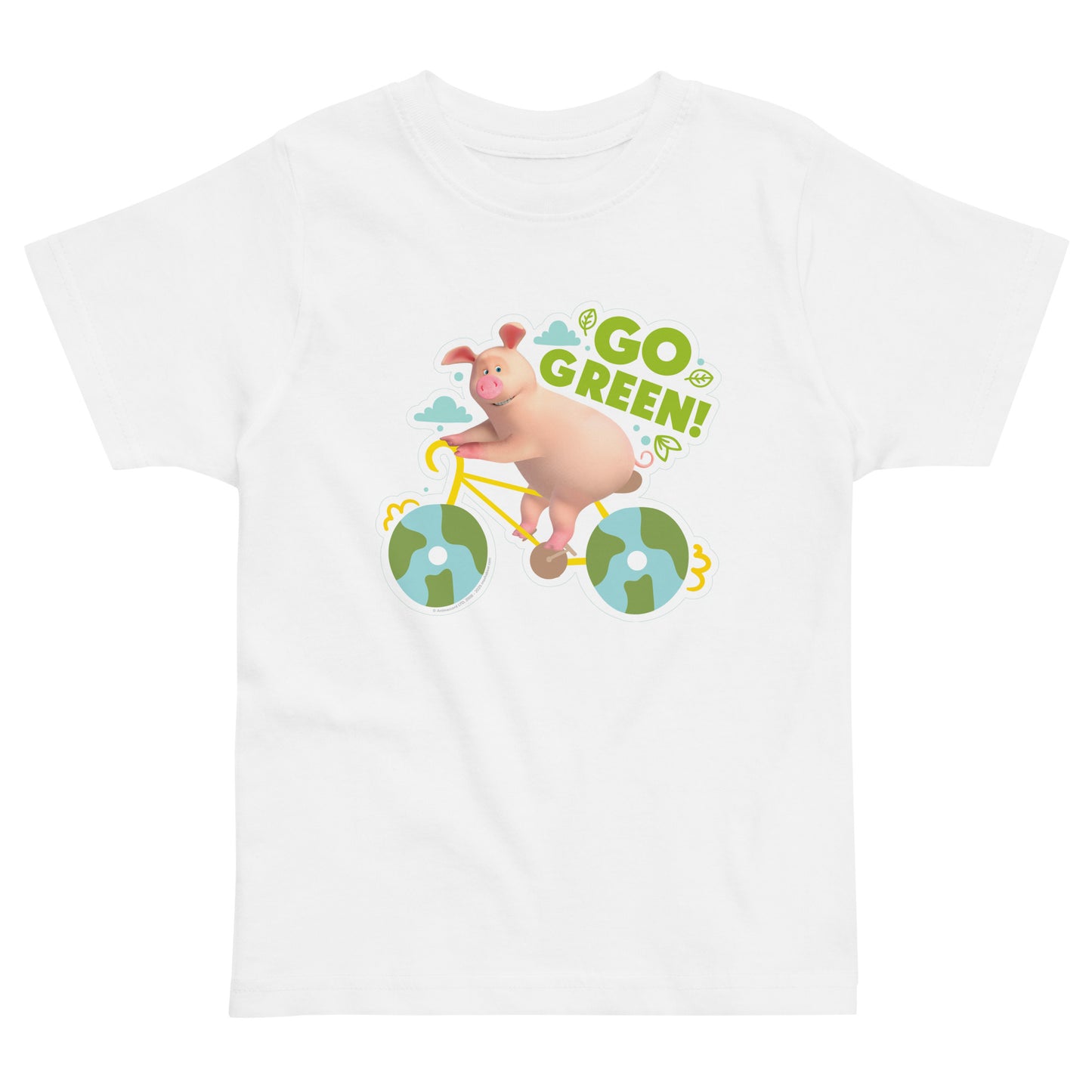 Masha and the Bear Friends Go Green! Toddler jersey t-shirt White T-SHIRT