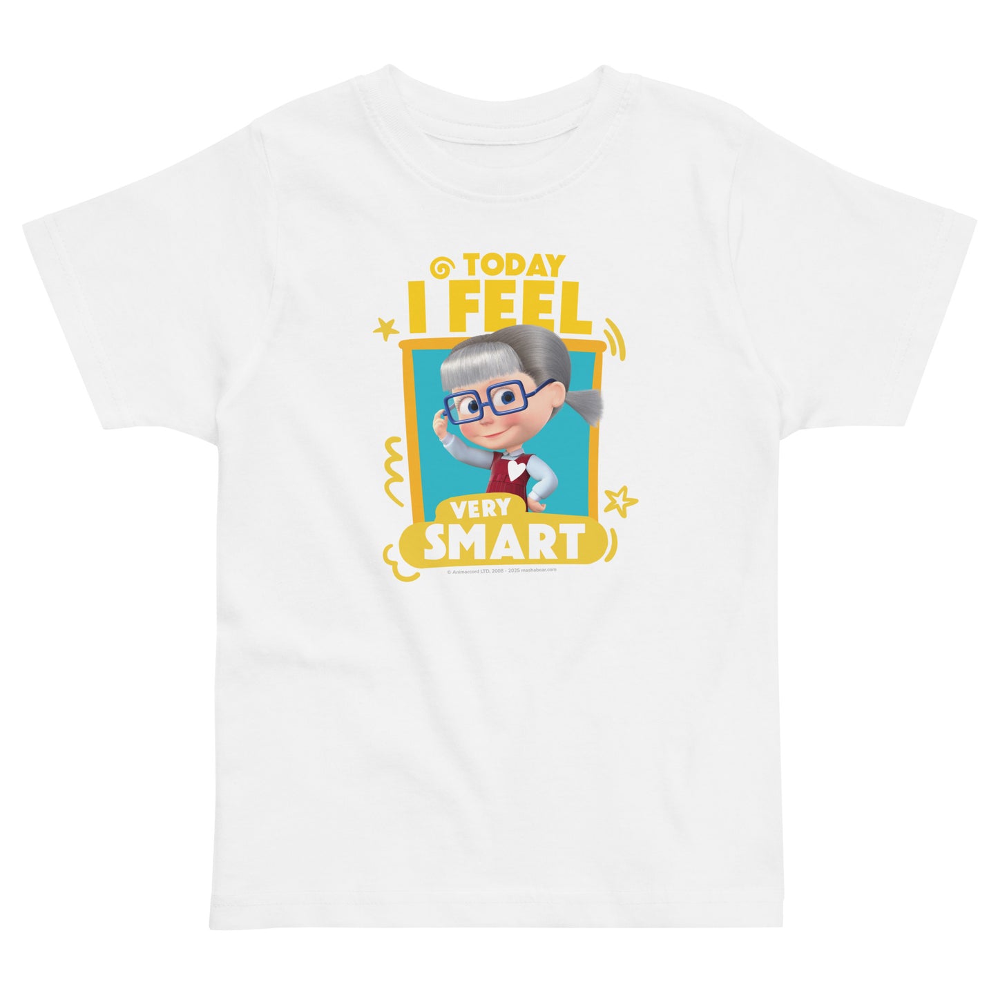 Masha and the Bear Friends Toddler Jersey Smart T-shirt White