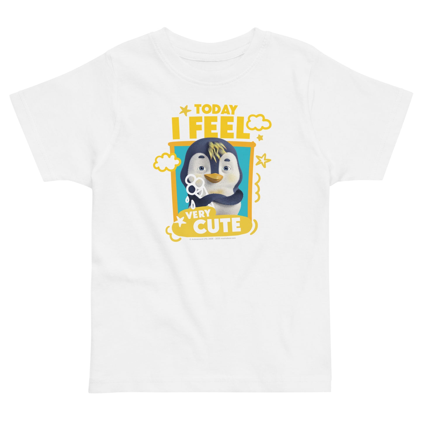 Masha and the Bear Friends Toddler Jersey Cute T-shirt White