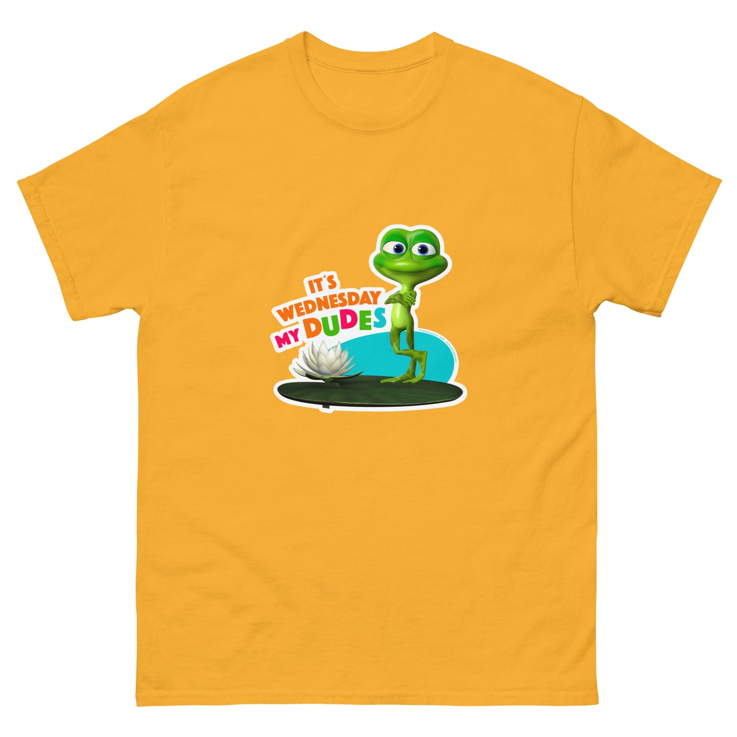 Masha and the Bear Friends Wednesday My Dudes Unisex classic tee Gold T-SHIRT