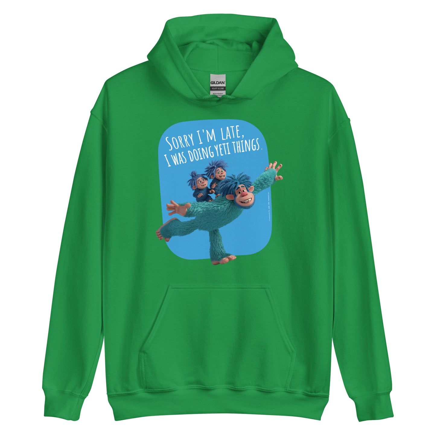 Masha and the Bear Friends Yeti Things Unisex Hoodie Irish Green T-SHIRT