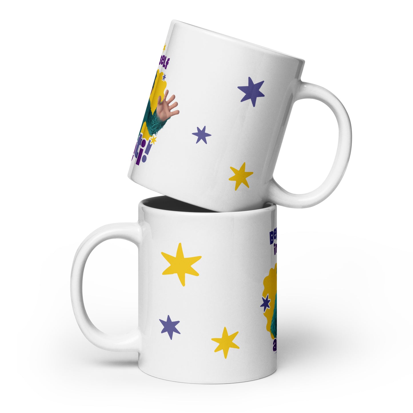 Masha and the Bear Friends Believe In Yourself White Glossy Mug 20 oz MUG