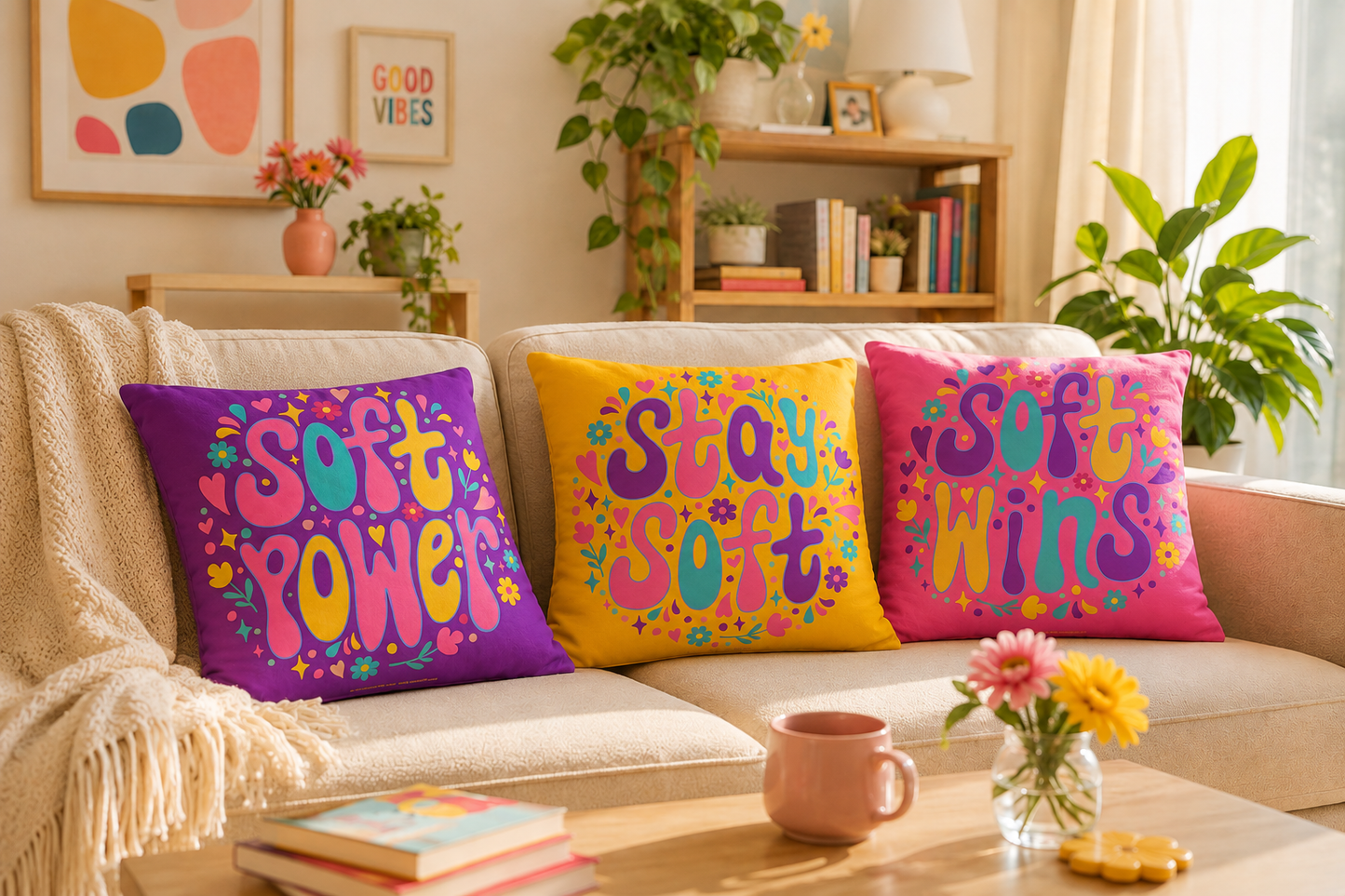 Masha and the Bear Friends Soft Power 18x18 Basic Pillow CUT-SEW