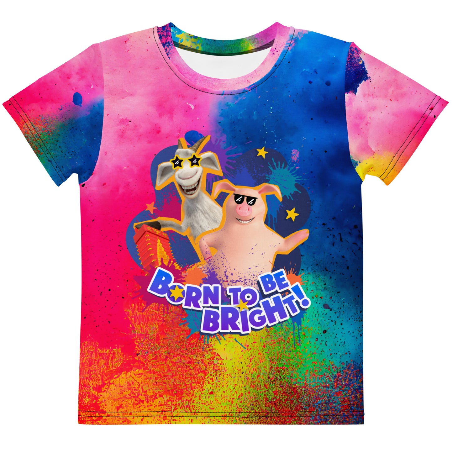 Masha and the Bear Friencd Born to Be Bright! Kids crew neck t-shirt 7 CUT-SEW