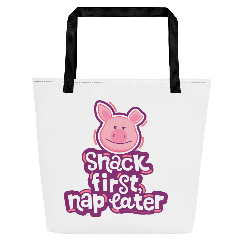 Masha and the Bear Friends: Emoji All-Over Print Large Tote Bag CUT-SEW