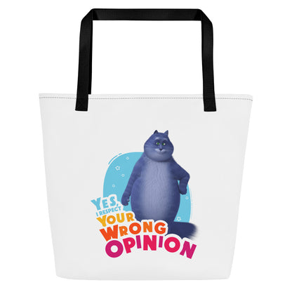 Masha and the Bear Friends: Cat All-Over Print Large Tote Bag CUT-SEW