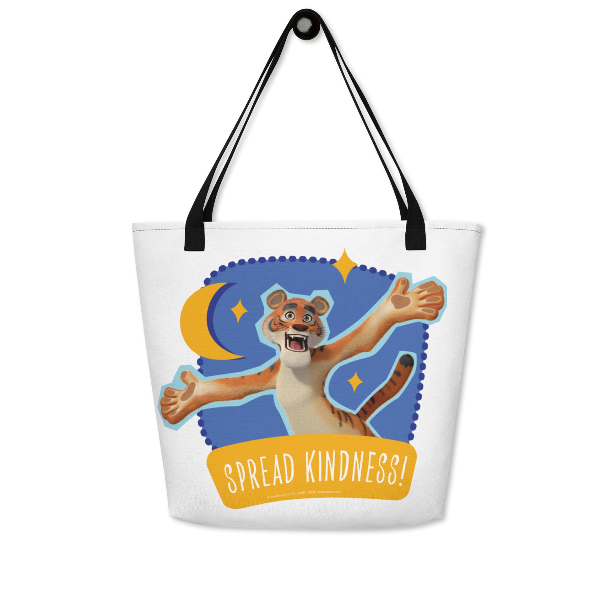 Masha and the Bear Friends Ramadan All-Over Print Large Tote Bag CUT-SEW