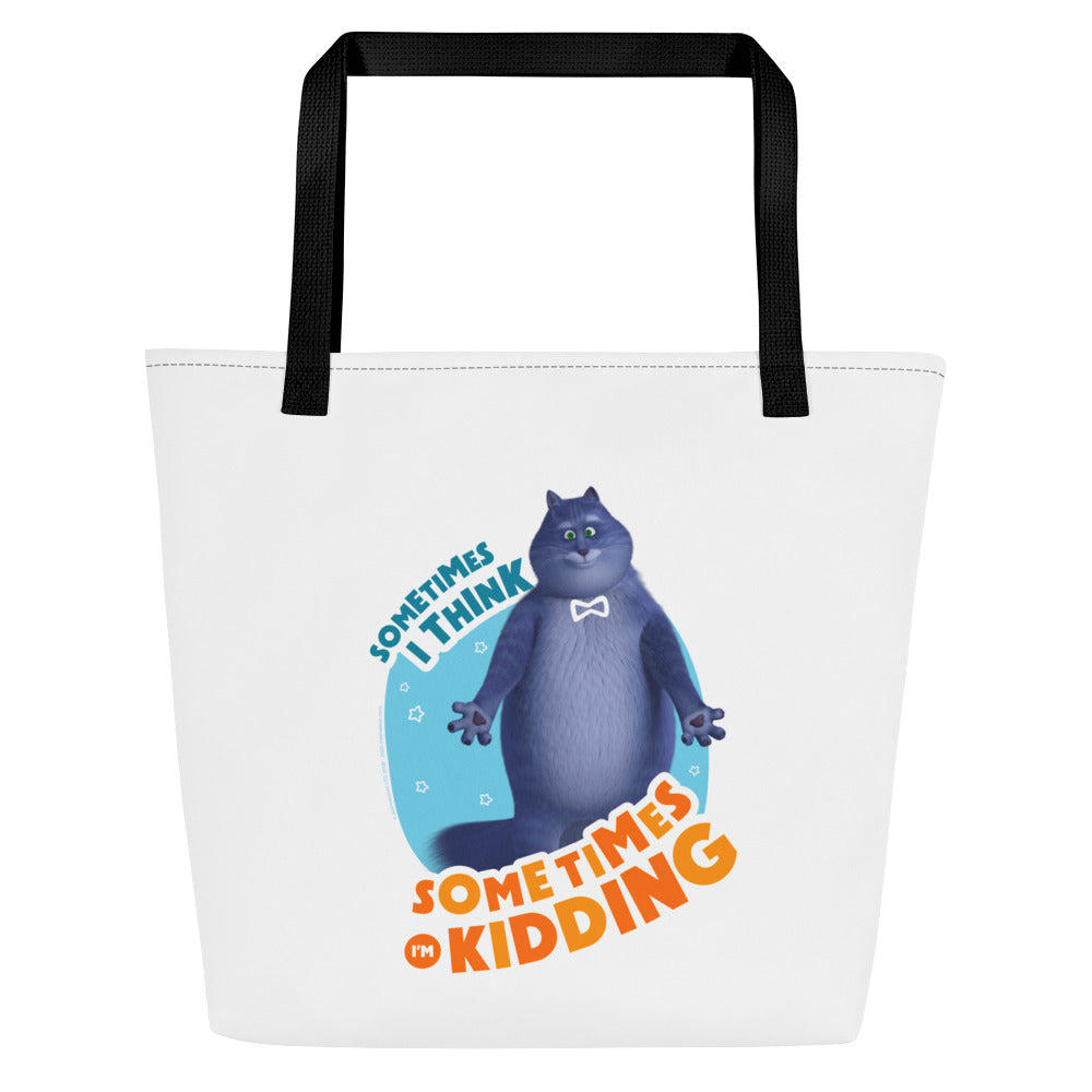 Masha and the Bear Friends: Cat All-Over Print Large Tote Bag Black CUT-SEW