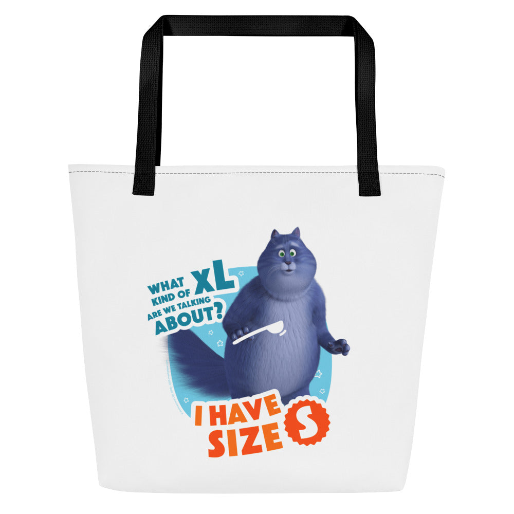Masha and the Bear Friends: Cat All-Over Print Large Tote Bag Black CUT-SEW