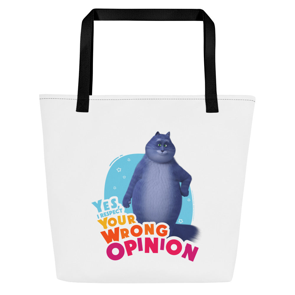 Masha and the Bear Friends: Cat All-Over Print Large Tote Bag Black CUT-SEW
