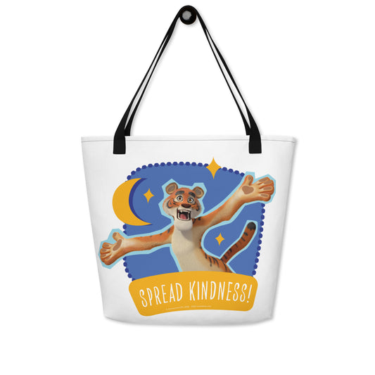 Masha and the Bear Friends Ramadan All-Over Print Large Tote Bag Black CUT-SEW