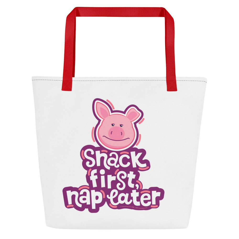 Masha and the Bear Friends: Emoji All-Over Print Large Tote Bag CUT-SEW