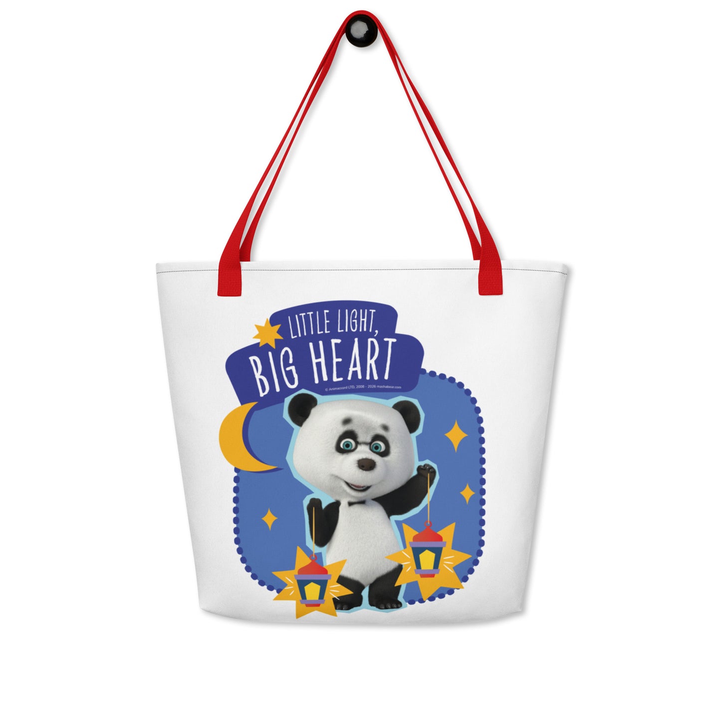 Masha and the Bear Friends Ramadan All-Over Print Large Tote Bag CUT-SEW