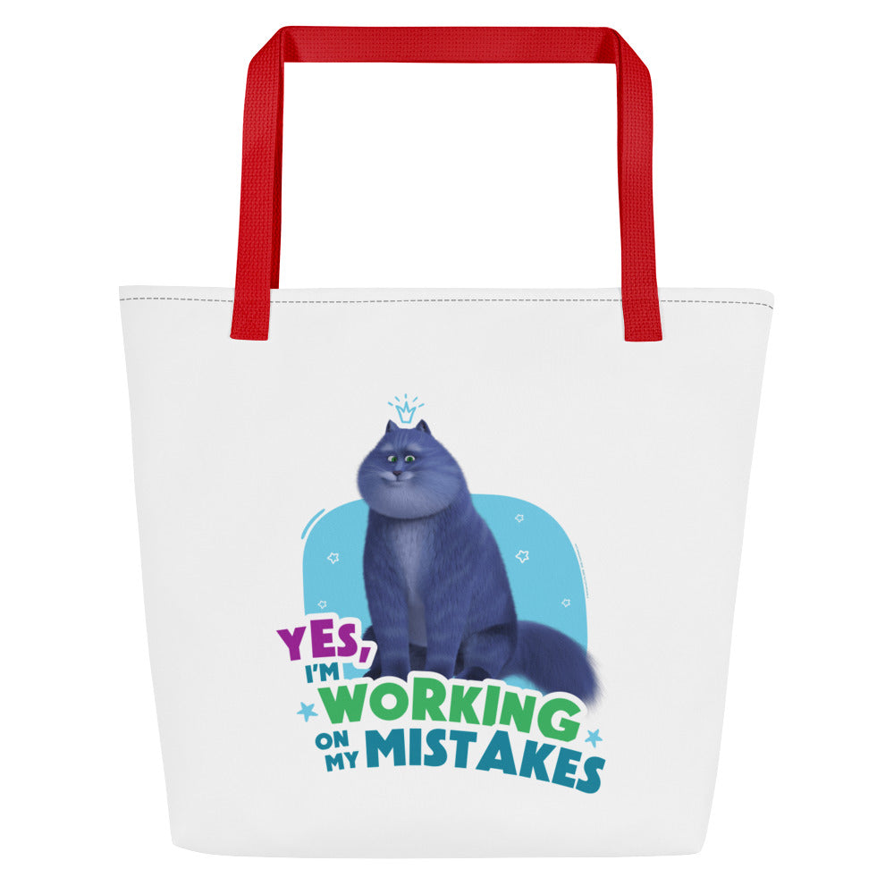 Masha and the Bear Friends: Cat All-Over Print Large Tote Bag Red CUT-SEW