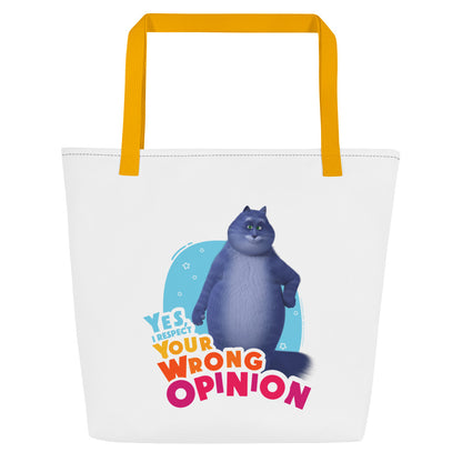 Masha and the Bear Friends: Cat All-Over Print Large Tote Bag CUT-SEW