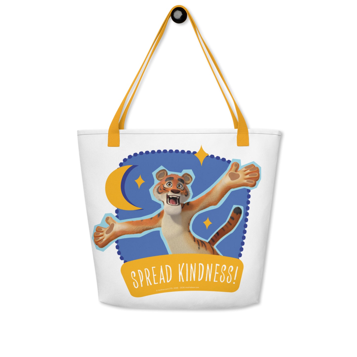 Masha and the Bear Friends Ramadan All-Over Print Large Tote Bag CUT-SEW