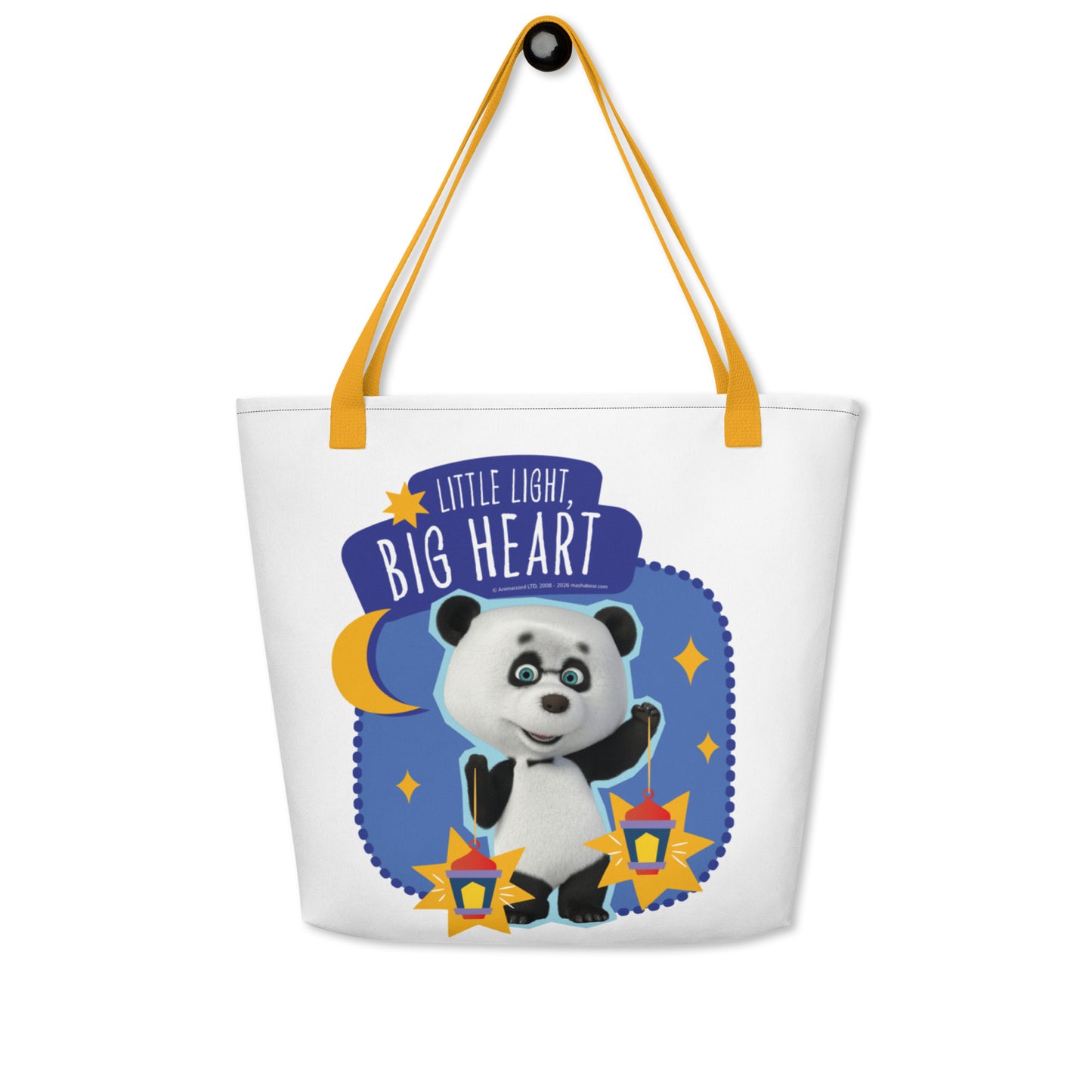 Masha and the Bear Friends Ramadan All-Over Print Large Tote Bag CUT-SEW