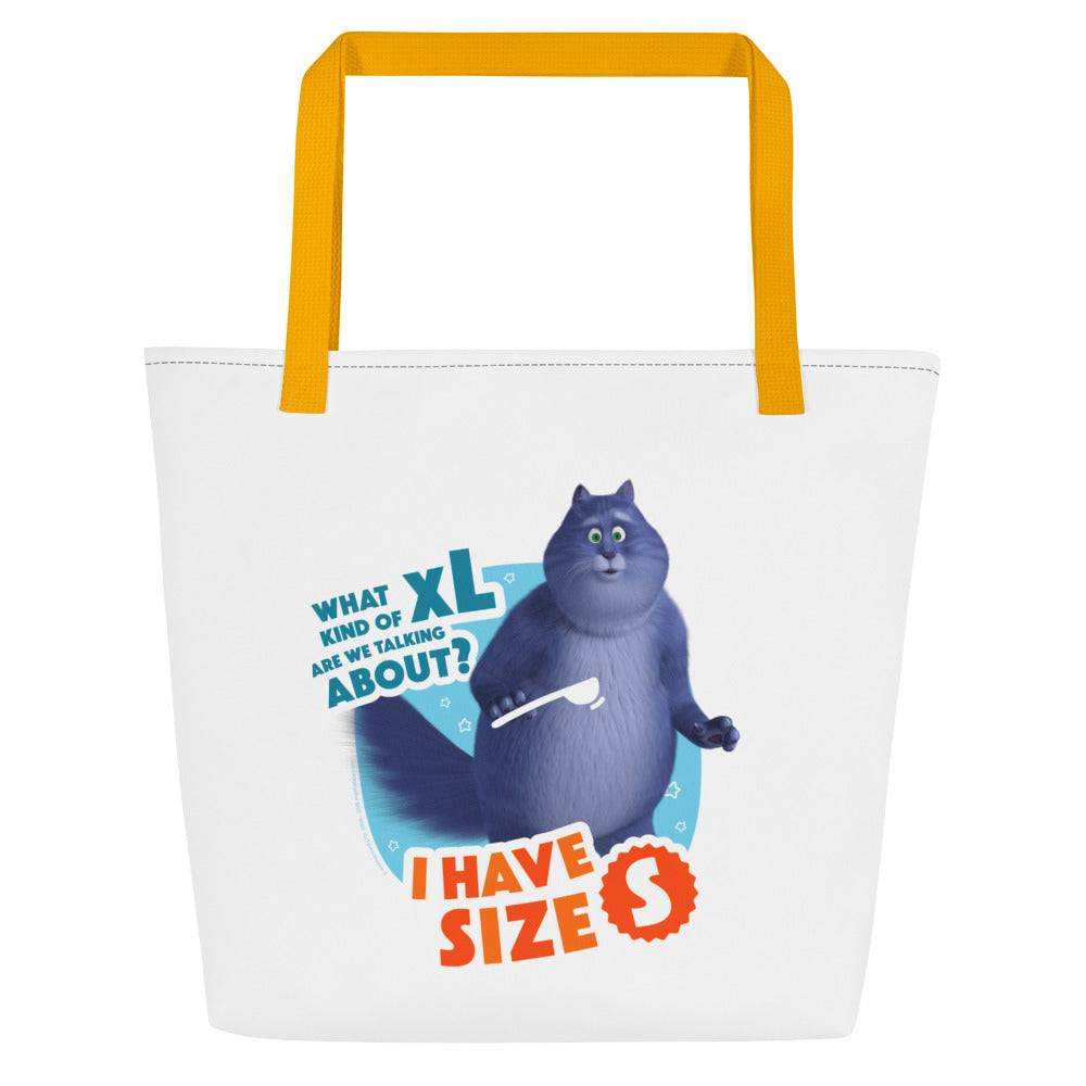 Masha and the Bear Friends: Cat All-Over Print Large Tote Bag Yellow CUT-SEW