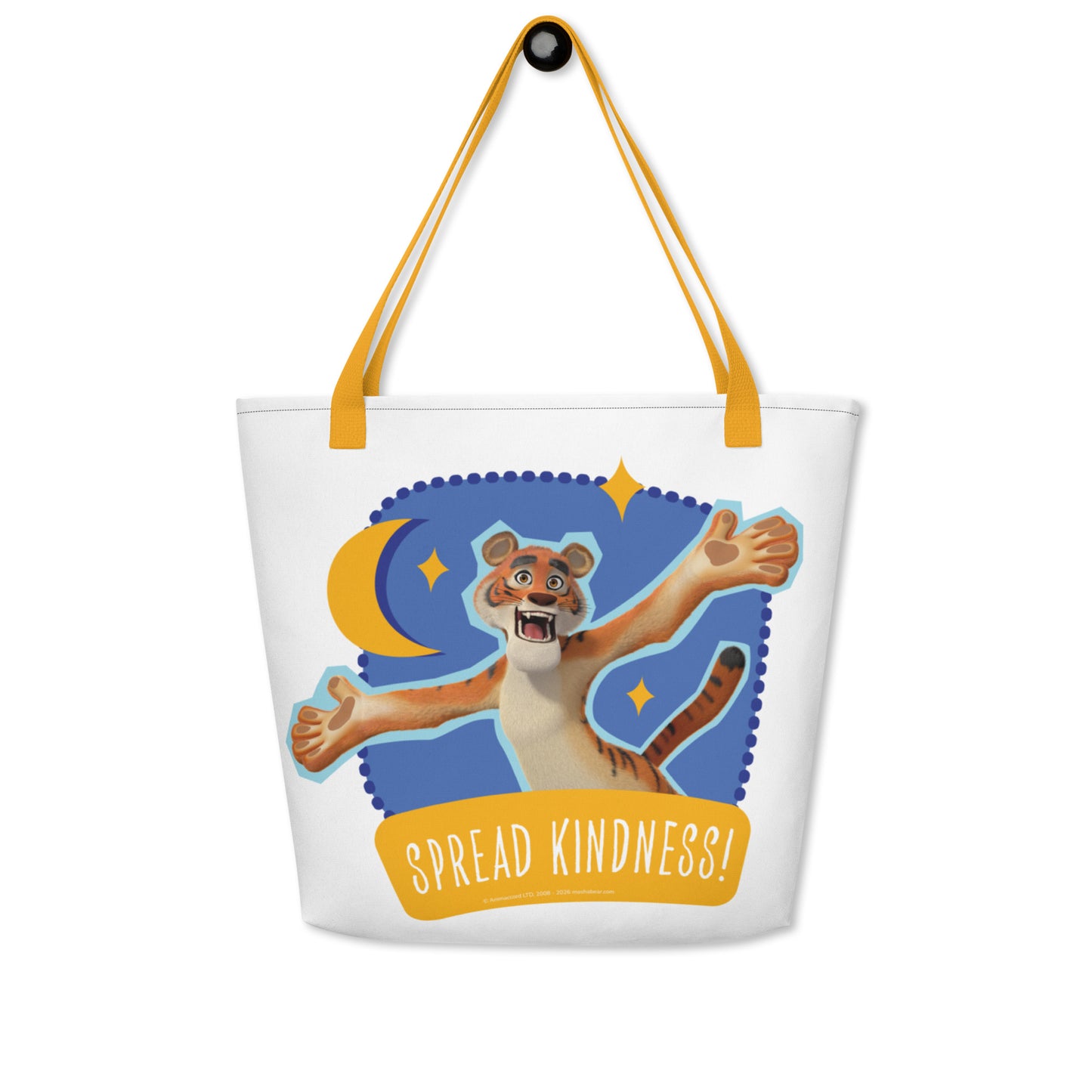 Masha and the Bear Friends Ramadan All-Over Print Large Tote Bag Yellow CUT-SEW