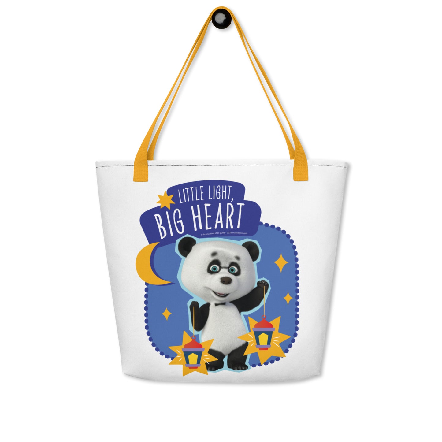 Masha and the Bear Friends Ramadan All-Over Print Large Tote Bag Yellow CUT-SEW