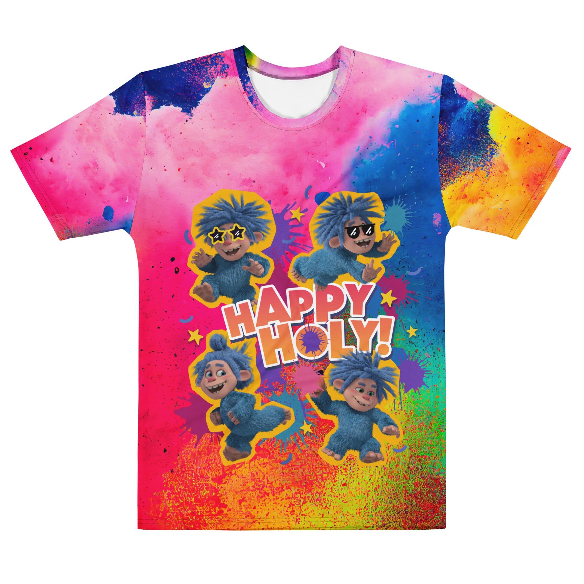 Masha and the Bear Friends Happy Holy Men's t-shirt CUT-SEW