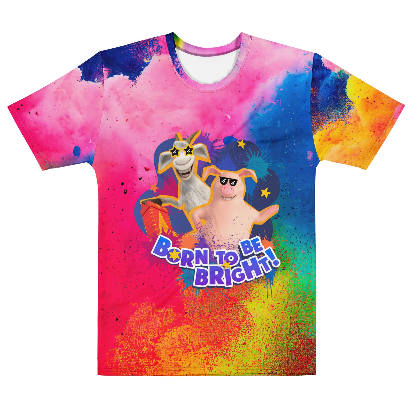 Masha and the Bear Friends Born to Be Bright! Men's t-shirt CUT-SEW