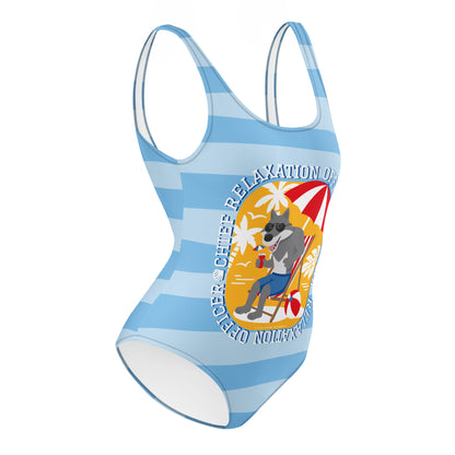 Masha and the Bear Friends Chief Relaxacation Officer One-Piece Swimsuit CUT-SEW
