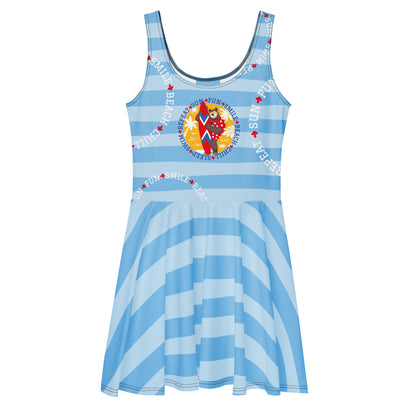 Masha and the Bear Friends Sleep, Swim, Repeat Skater Dress 3XL CUT-SEW