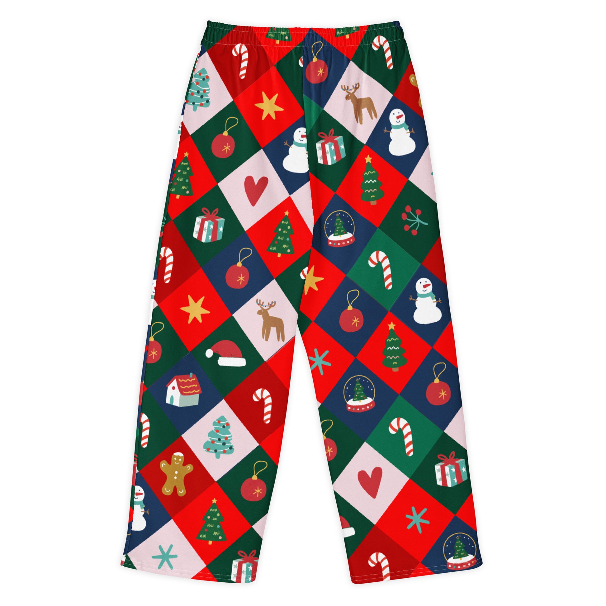 Masha and the Bear Friends Christmas Cotton Wide-Leg Pants 6XL DIRECT-TO-FABRIC