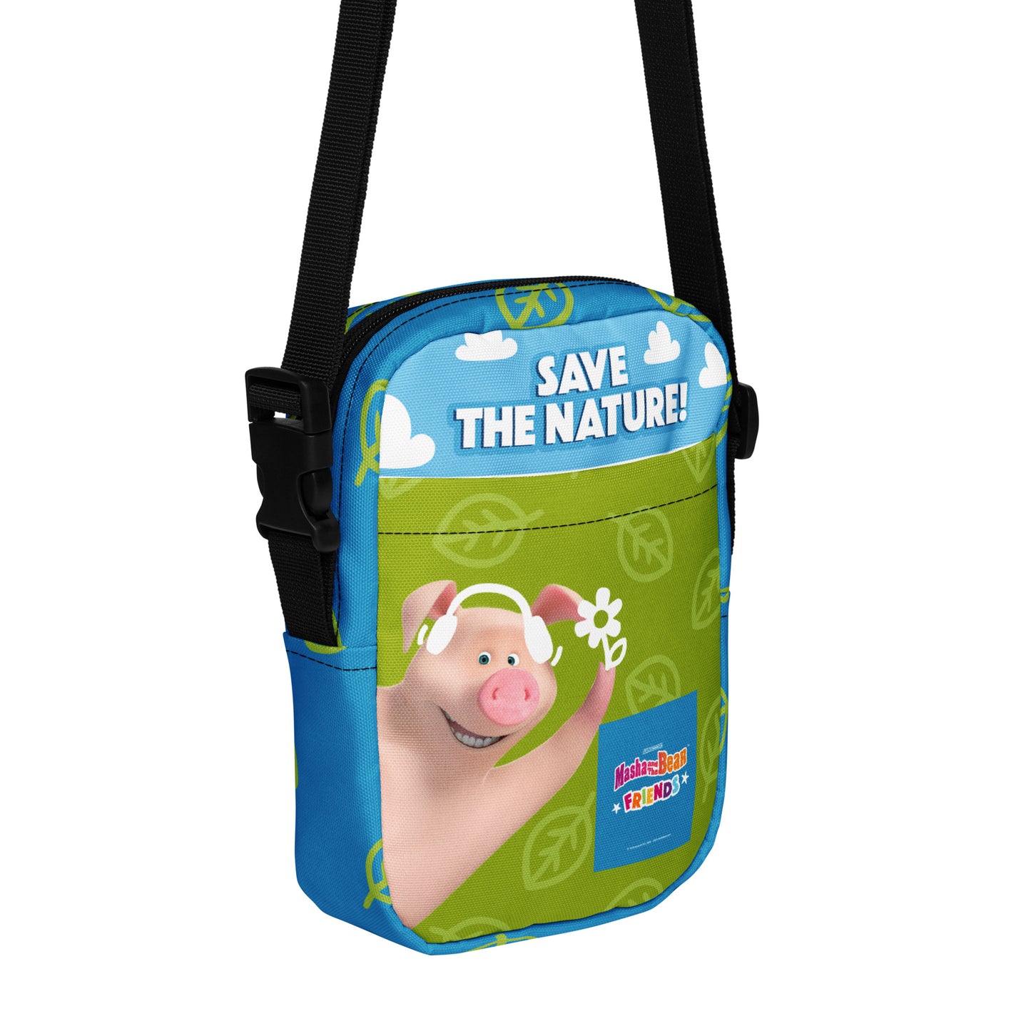 Masha and the Bear Friends Go Green! Utility crossbody bag Default Title CUT-SEW