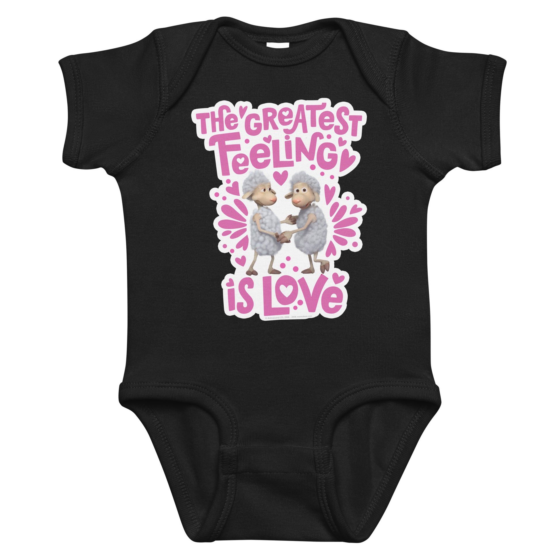 Masha and the Bear Friends Love Day Infant bodysuit Black T-SHIRT