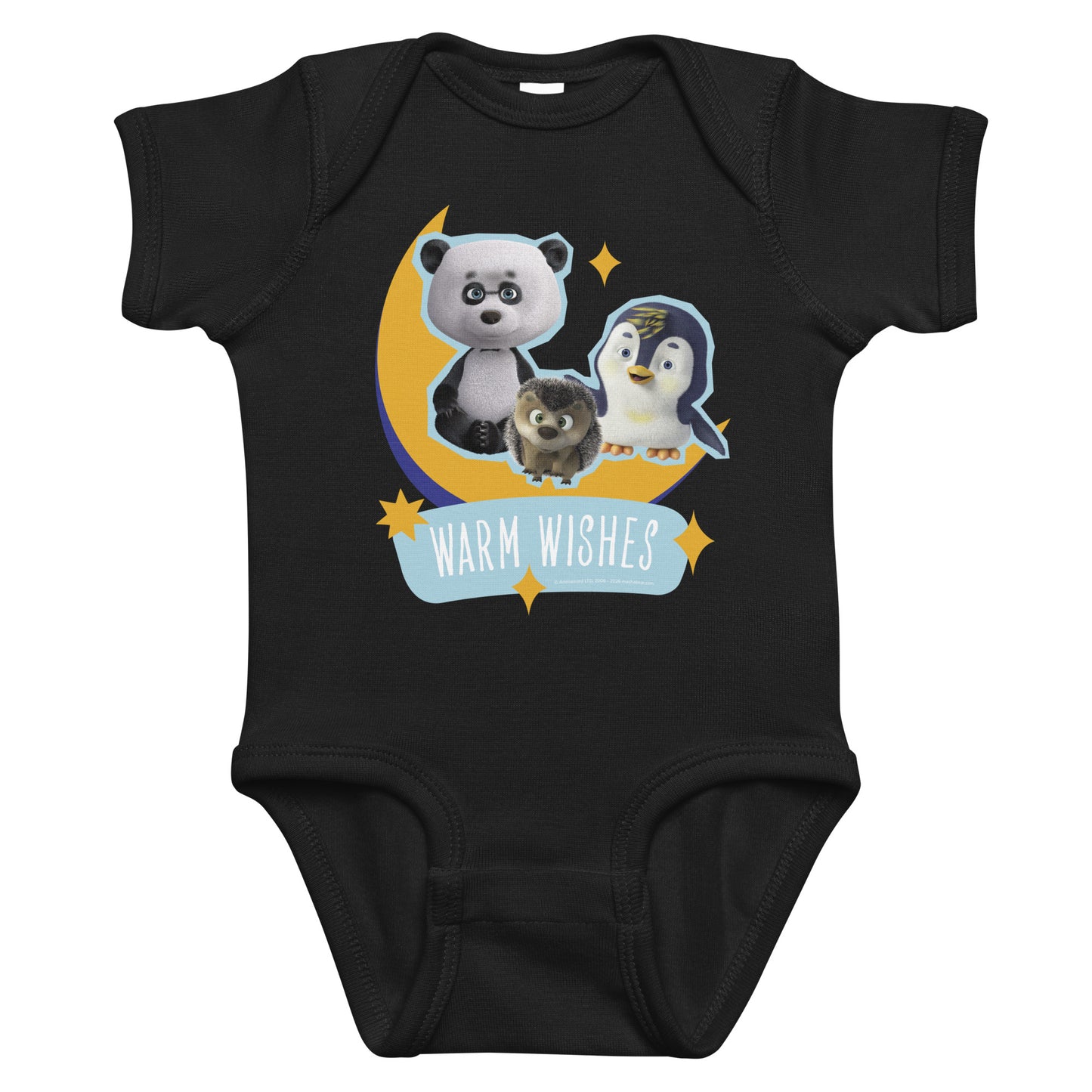 Masha and the Bear Friends Ramadan Infant bodysuit Black T-SHIRT