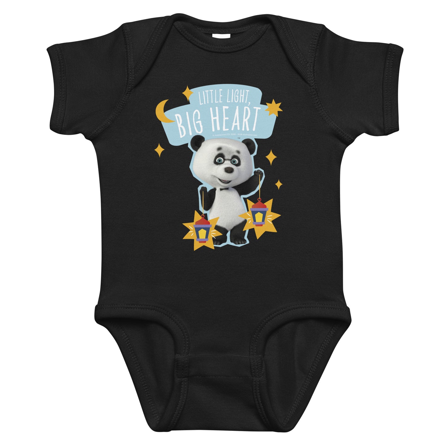 Masha and the Bear Friends Ramadan Infant bodysuit Black T-SHIRT