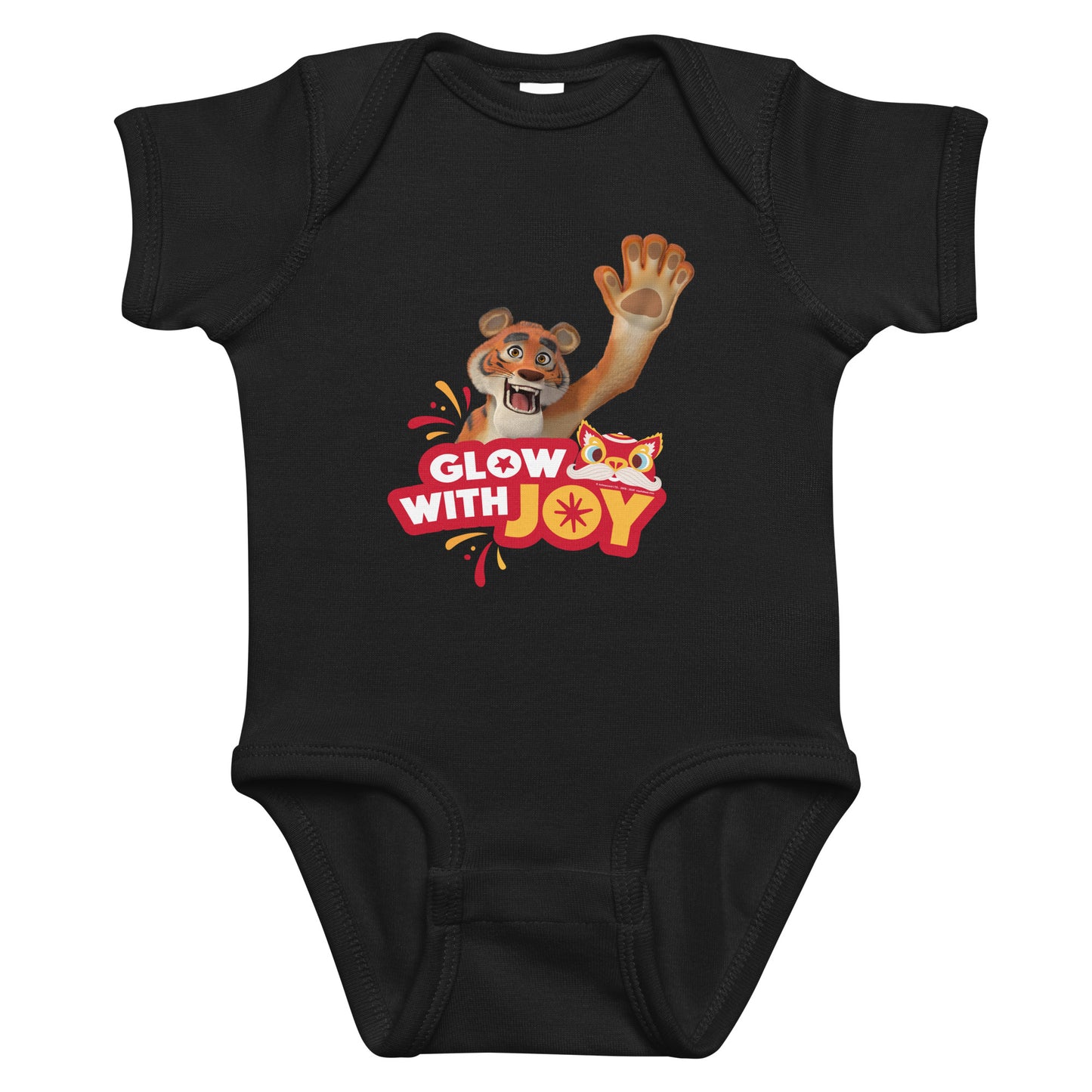 Masha and the Bear Friends Lunar Horse Infant bodysuit Black T-SHIRT