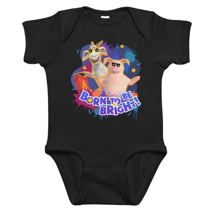 Masha and the Bear Friends Color Splash Infant bodysuit Black T-SHIRT