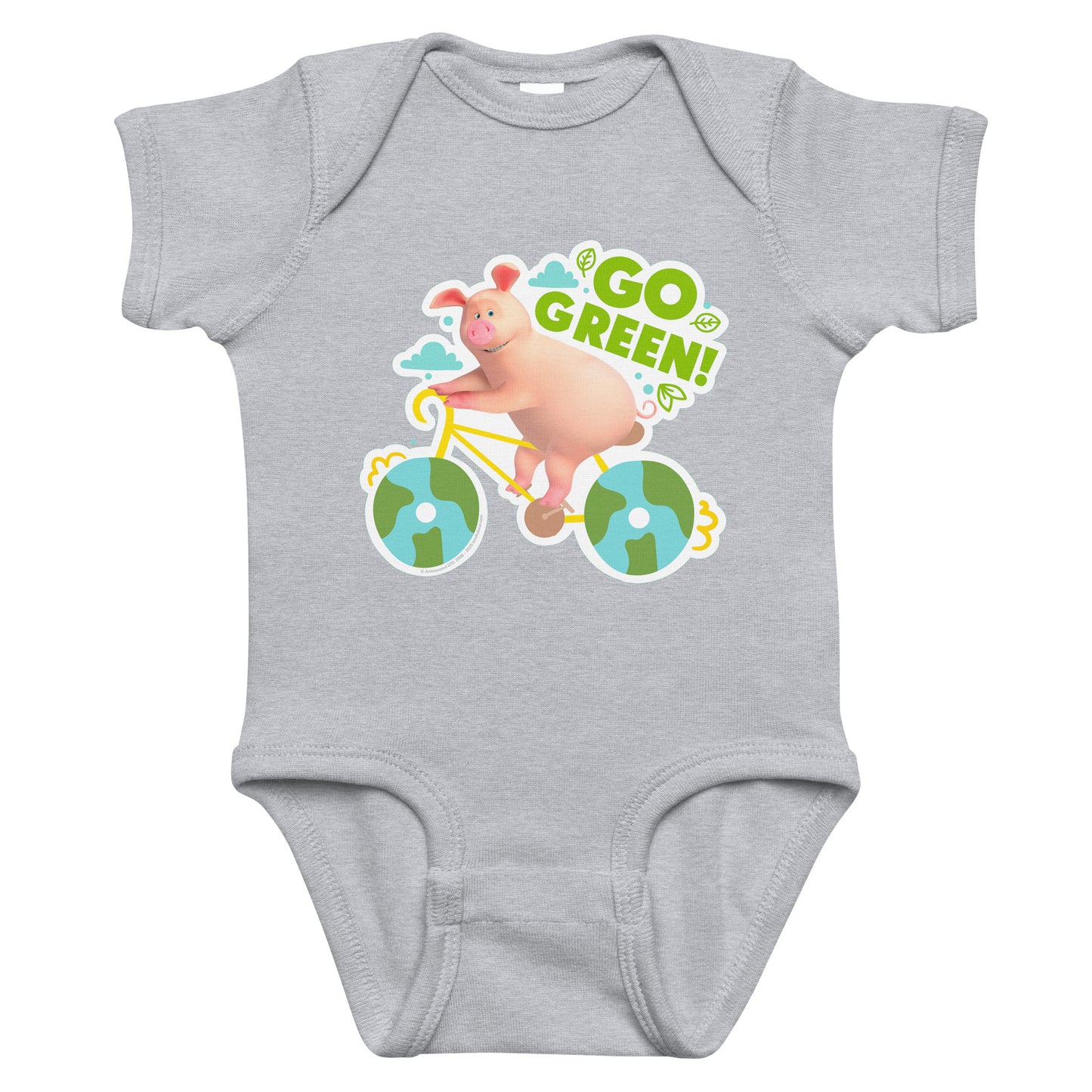 Masha and the Bear Friends Go Green! Infant bodysuit Heather T-SHIRT