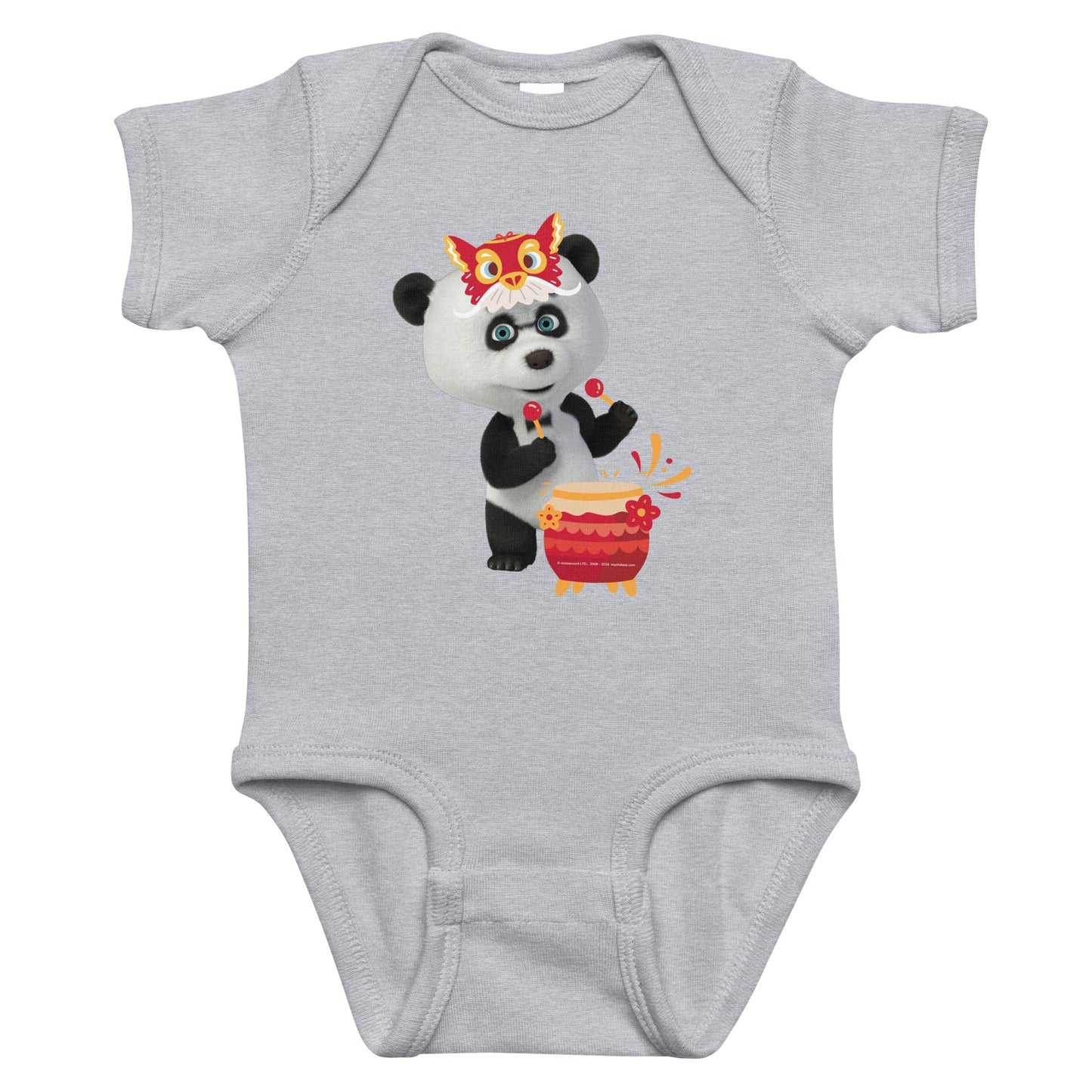 Masha and the Bear Friends Lunar Horse Infant bodysuit Heather T-SHIRT