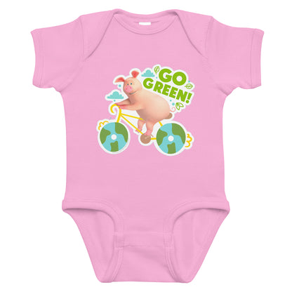 Masha and the Bear Friends Go Green! Infant bodysuit Pink T-SHIRT