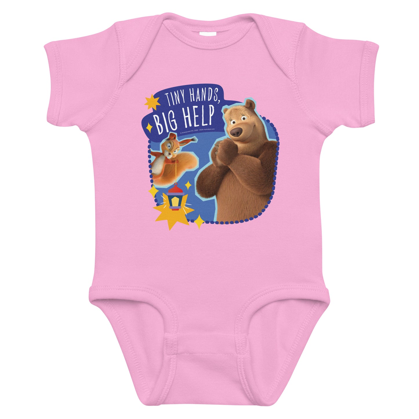 Masha and the Bear Friends Ramadan Infant bodysuit Pink T-SHIRT