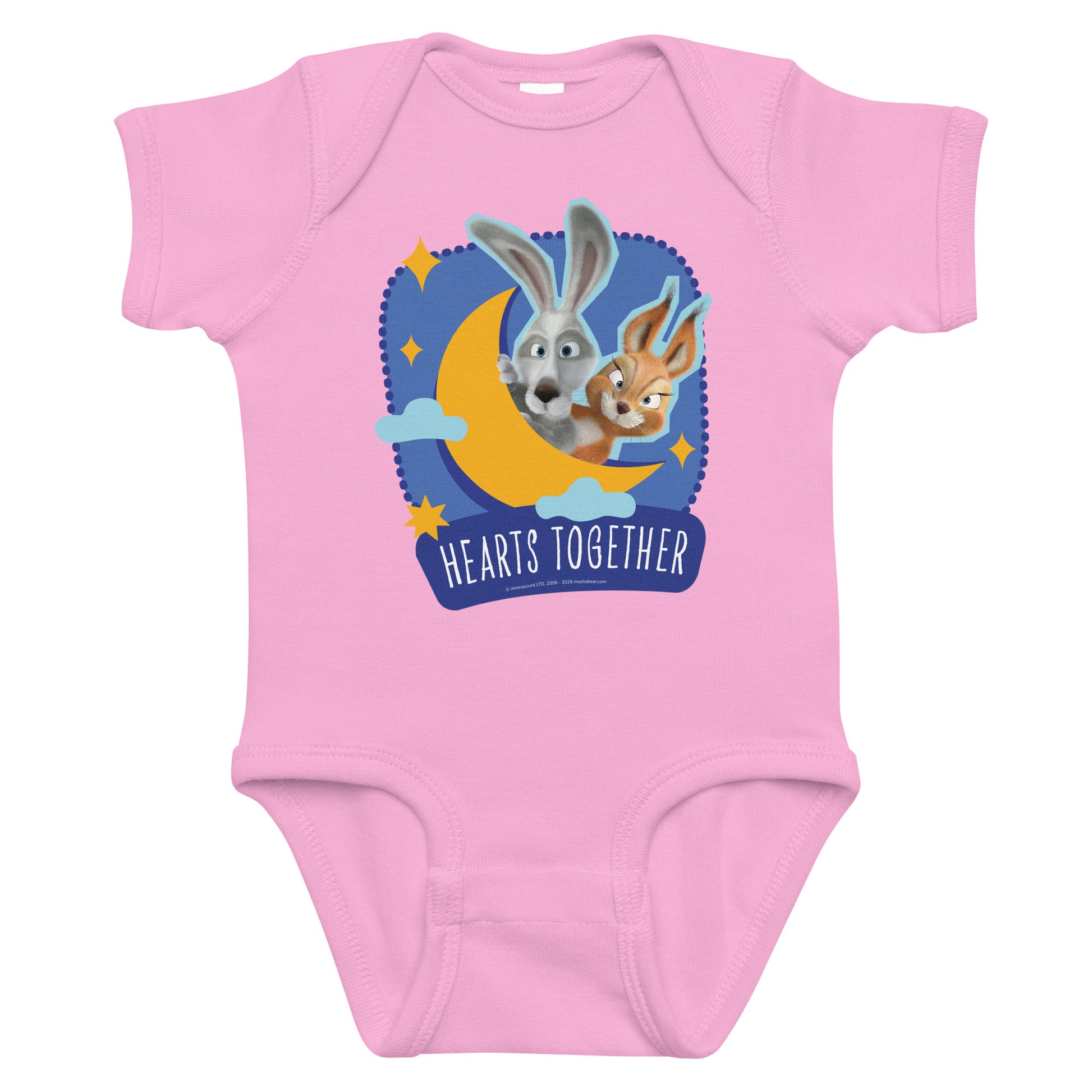 Masha and the Bear Friends Ramadan Infant bodysuit Pink T-SHIRT