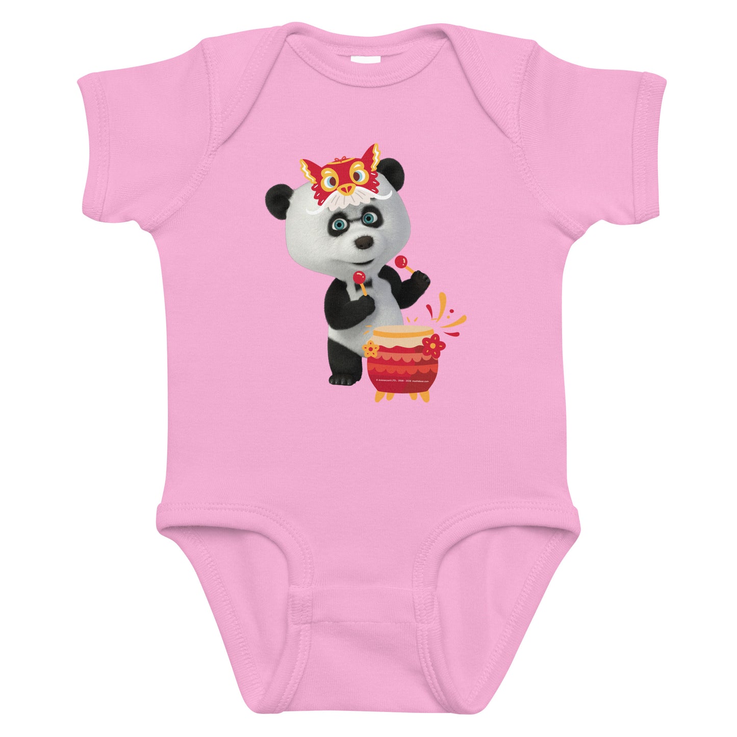 Masha and the Bear Friends Lunar Horse Infant bodysuit Pink T-SHIRT