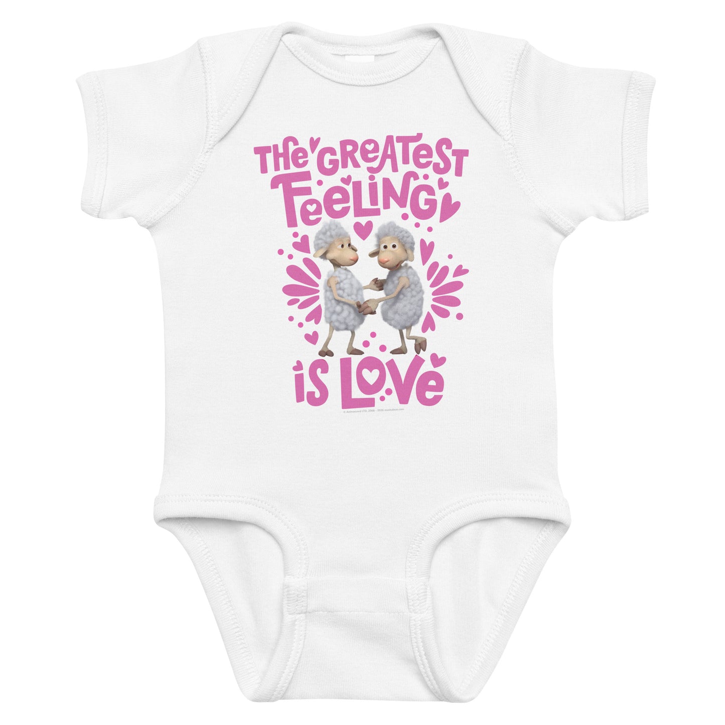 Masha and the Bear Friends Love Day Infant bodysuit White T-SHIRT