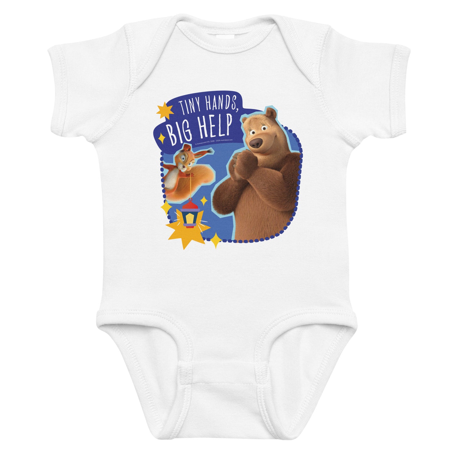 Masha and the Bear Friends Ramadan Infant bodysuit White T-SHIRT